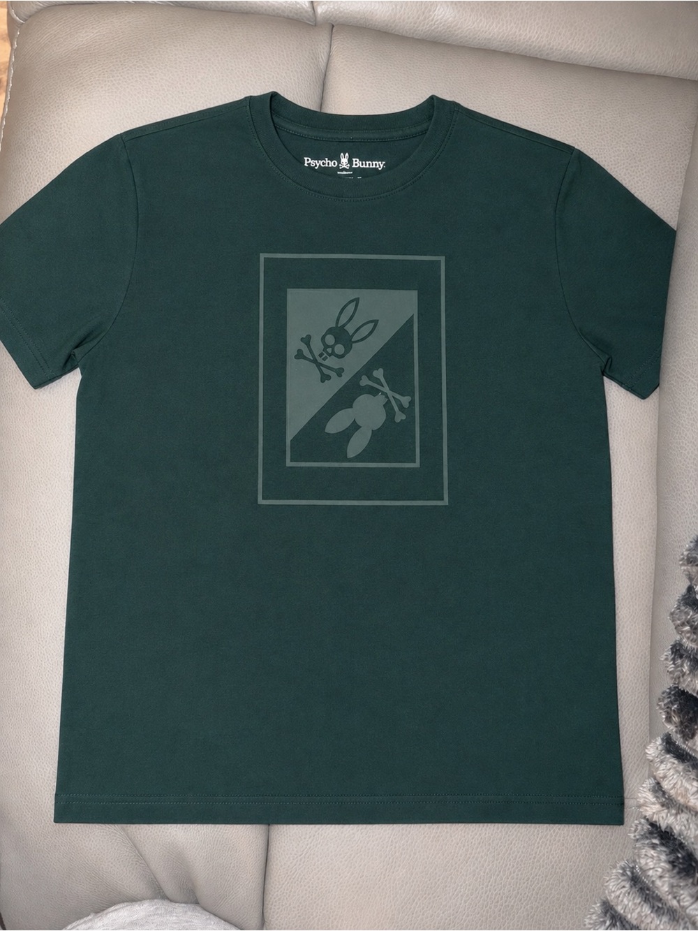 Psycho Bunny Dark Green Graphic Logo Tee